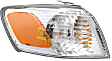 2000-2001 Toyota Camry - 5-Piece Kit Driver and Passenger Side Halogen Headlight, With bulb(s), OE Replacement, Includes (2) Corner Light, (2) Headlight and (1) Grille Assembly