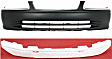 2001 Toyota Camry - 2-Piece Kit Front Primed Bumper Cover, Includes (1) Bumper Absorber and (1) Bumper Cover