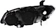 2004-2005 Honda Civic - 3-Piece Kit Driver and Passenger Side Halogen Headlight, Without bulb(s), Coupe, OE Replacement, Includes (1) Grille Assembly and (2) Headlight