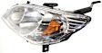 2004-2005 Honda Civic - 3-Piece Kit Driver and Passenger Side Halogen Headlight, Without bulb(s), Coupe, OE Replacement, Includes (1) Grille Assembly and (2) Headlight
