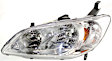 4-Piece Kit Driver and Passenger Side Halogen Headlight, Without bulb(s), OE Replacement, Includes (2) Headlight and (2) Fender