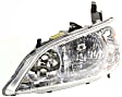 2-Piece Kit Driver Side Halogen Headlight, Without bulb(s), OE Replacement, Includes (1) Headlight and (1) Fender