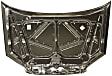 2001 Honda Civic - 3-Piece Kit Factory Style Hood, Steel, Primed,  Includes (1) Hood and (2) Hood Hinge
