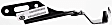 2001 Honda Civic - 3-Piece Kit Factory Style Hood, Steel, Primed,  Includes (1) Hood and (2) Hood Hinge