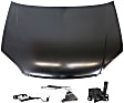 2001 Honda Civic - 4-Piece Kit Factory Style Hood, Steel, Primed, Coupe,  Includes (1) Hood, (2) Hood Hinge, and (1) Hood Latch