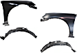 4-Piece Kit, Front, Driver and Passenger Side Fender, Includes (2) Fender and (2) Fender Liner
