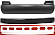 3-Piece Kit, Rear Primed Bumper Cover, USA Built Vehicle, Includes (1) Bumper Absorber, (1) Bumper Cover, and (1) Bumper Reinforcement