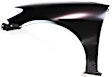 2005 Honda Civic - 4-Piece Kit Front Primed Bumper Cover, Except Hybrid Model, Sedan, Includes (1) Bumper Cover, (2) Fender, and (1) Grille