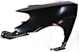 2005 Honda Civic - 4-Piece Kit Front Primed Bumper Cover, Except Hybrid Model, Sedan, Includes (1) Bumper Cover, (2) Fender, and (1) Grille