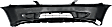 2005 Honda Civic - 4-Piece Kit Front Primed Bumper Cover, Except Hybrid Model, Sedan, Includes (1) Bumper Cover, (2) Fender, and (1) Grille
