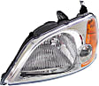 2002 Honda Civic - 4-Piece Kit Factory Style Hood, Steel, Primed, Sedan, Includes (1) Bumper Cover, (2) Headlight, and (1) Hood