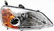 3-Piece Kit Passenger Side Halogen Headlight, With bulb(s), OE Replacement, Sedan, Includes (1) Headlight, (1) Fender and (1) Fender Liner