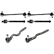 6-Piece Kit Front Suspension Kit, Includes (4) Tie Rod End and (2) Sway Bar Link