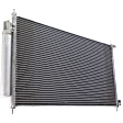 2-Piece Kit, Grille Chrome Shell with Painted Black Insert, Includes (1) A/C Condenser and (1) Grille Assembly