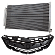 2-Piece Kit, Grille Textured Black, For Models Without Adaptive Cruise Control, Includes (1) A/C Condenser and (1) Grille Assembly