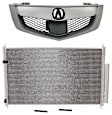 2-Piece Kit, Grille Painted Silver, For Models With Advance Package, Includes (1) A/C Condenser and (1) Grille Shell and Insert