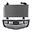 2-Piece Kit, Grille Textured Black, Includes (1) A/C Condenser and (1) Grille Assembly