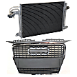 2-Piece Kit, Grille Chrome Shell with Paintable Insert, For Models Without Sport Package, Includes (1) A/C Condenser and (1) Grille Assembly