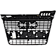 2005-2009 Audi A4 Quattro - 2-Piece Kit, Grille Chrome Shell with Gray Insert, Includes (1) A/C Condenser and (1) Grille Assembly