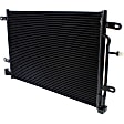 2005-2009 Audi A4 Quattro - 2-Piece Kit, Grille Chrome Shell with Gray Insert, Includes (1) A/C Condenser and (1) Grille Assembly