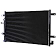 2005-2009 Audi A4 Quattro - 2-Piece Kit, Grille Chrome Shell with Gray Insert, Includes (1) A/C Condenser and (1) Grille Assembly