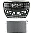 2-Piece Kit, Grille Silver Black Shell and Insert, For Models With Sport Package, Without Park Distance Sensors, Includes (1) A/C Condenser and (1) Grille Assembly
