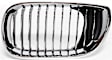 3-Piece Kit Driver and Passenger Side Grille Chrome, Includes (1) A/C Condenser and (2) Grille Assembly