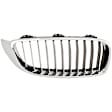 3-Piece Kit Base Driver and Passenger Side Grille Chrome Shell w/ Textured Black Insert, Includes (1) A/C Condenser and (2) Grille Assembly