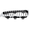 3-Piece Kit Base Driver and Passenger Side Grille Chrome Shell w/ Textured Black Insert, Includes (1) A/C Condenser and (2) Grille Assembly