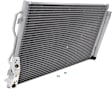 3-Piece Kit Base Driver and Passenger Side Grille Chrome Shell w/ Textured Black Insert, Includes (1) A/C Condenser and (2) Grille Assembly