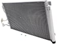 3-Piece Kit Base Driver and Passenger Side Grille Chrome Shell w/ Textured Black Insert, Includes (1) A/C Condenser and (2) Grille Assembly