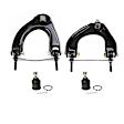 4-Piece Kit Front, Driver and Passenger Side, Upper Control Arm Kit, Includes (2) Ball Joint and (2) Control Arm