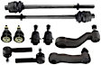 10-Piece Kit Front Suspension Kit, Includes (4) Tie Rod End, (4) Ball Joint, (1) Idler Arm and (1) Pitman Arm