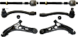 2013 Hyundai Veloster - 6-Piece Kit Front, Driver and Passenger Side, Lower Control Arm Kit, FWD, Korea Built Vehicle, Includes (2) Control Arm and (4) Tie Rod End