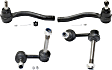 4-Piece Kit Front, Driver and Passenger Side Suspension Kit, Includes (2) Tie Rod End and (2) Sway Bar Link