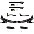 2004 Lexus ES330 - 8-Piece Kit Front, Driver and Passenger Side Suspension Kit,  Includes (2) Control Arm, (2) Steering Rack Boot, and (4) Tie Rod End