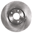 2-Wheel Set Front Brake Disc and Pad Kit, Plain Surface 5 Lugs 295.91 mm Ceramic Pro-Line Series, Includes (1) Brake Pad Set and (2) Brake Disc