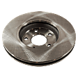 2-Wheel Set Front Brake Disc and Pad Kit, Plain Surface 5 Lugs 295.91 mm Ceramic Pro-Line Series, Includes (1) Brake Pad Set and (2) Brake Disc