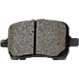 2-Wheel Set Front Brake Disc and Pad Kit, Plain Surface 5 Lugs 295.91 mm Ceramic Pro-Line Series, Includes (1) Brake Pad Set and (2) Brake Disc