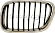 3-Piece Kit Driver and Passenger Side Grille Chrome Shell with Black Insert, Includes (1) A/C Condenser and (2) Grille Assembly