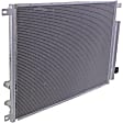 2-Piece Kit, Grille Chrome Shell with Painted Silver Gray Insert, Includes (1) A/C Condenser and (1) Grille Assembly