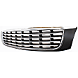 2-Piece Kit, Grille Chrome Shell with Painted Gray Insert, Includes (1) A/C Condenser and (1) Grille Assembly