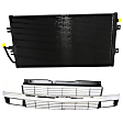 2-Piece Kit, Grille Painted Silver, For Models With Composite Headlights, Includes (1) A/C Condenser and (1) Grille Assembly