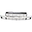 2-Piece Kit, Grille Painted Silver, For Models With Composite Headlights, Includes (1) A/C Condenser and (1) Grille Assembly