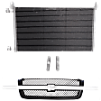 2-Piece Kit, Grille Painted Gray, Includes (1) A/C Condenser and (1) Grille Assembly