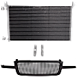 2-Piece Kit, Grille Paintable, Includes (1) A/C Condenser and (1) Grille Assembly