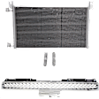 2-Piece Kit, Grille Chrome Shell with Painted Gray Insert, For Models With Off Road Package, Includes (1) A/C Condenser and (1) Grille Assembly
