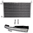 2007-2014 Chevrolet Suburban 1500 - 2-Piece Kit, Grille Chrome, Includes (1) A/C Condenser and (1) Grille Assembly