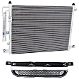 2-Piece Kit, Grille Textured Black, Includes (1) A/C Condenser and (1) Grille Assembly