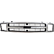 2-Piece Kit, Grille Chrome Shell with Black Insert, Includes (1) A/C Condenser and (1) Grille Assembly